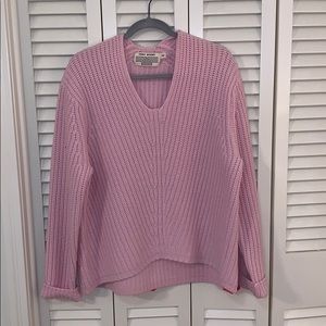 Tory Burch Sport pink chunky sweater
